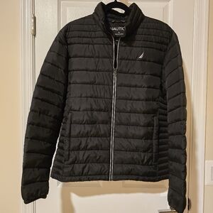 Men’s Nautica Black Puffer Jacket - Size L